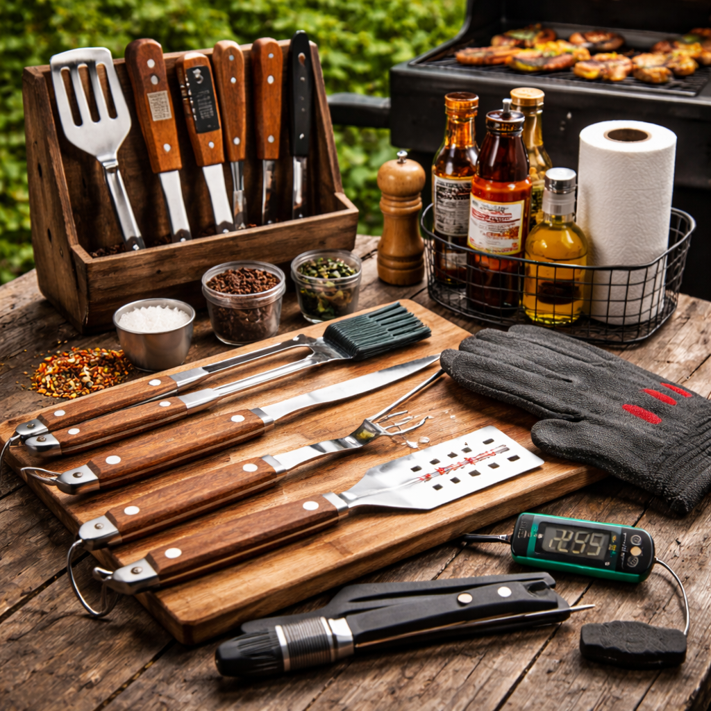 BBQ grilling tools and accessories